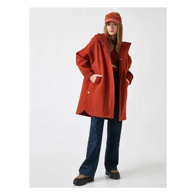 Koton Oversized Hooded Coat