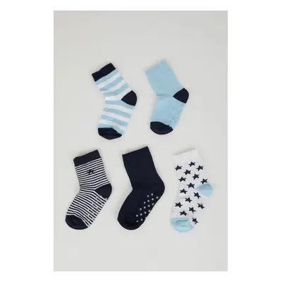 DEFACTO Baby Boy Seamless 5-Piece Cotton Long Socks