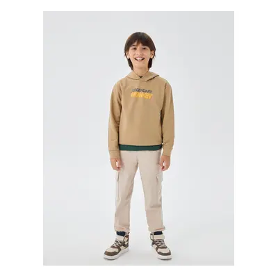 LC Waikiki Printed Long Sleeve Boys' Hoodie