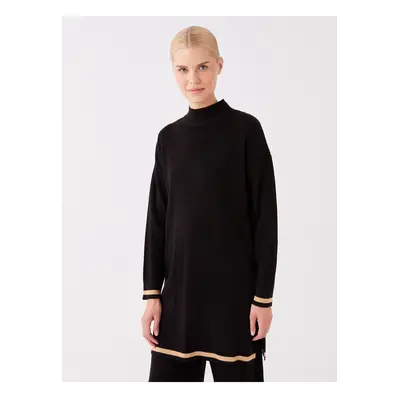 LC Waikiki Half Turtleneck Plain Long Sleeve Women's Knitwear Tunic