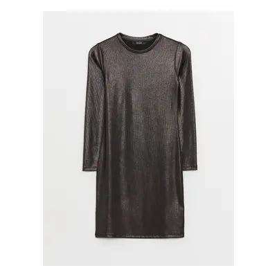 LC Waikiki Crew Neck Shiny Look Women's Dress