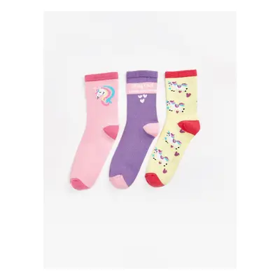 LC Waikiki Patterned Girl's Socks 3-Piece