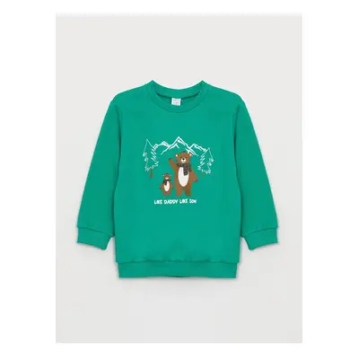 LC Waikiki Crew Neck Long Sleeve Printed Baby Boy Sweatshirt