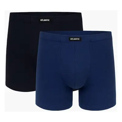 Pánské boxerky ATLANTIC 2Pack - černé/modré