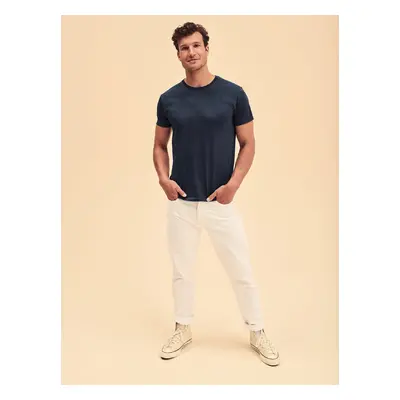 Navy blue Iconic combed cotton t-shirt Fruit of the Loom