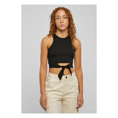 Dámský Cropped Knot Top černý