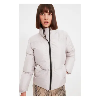 Trendyol Mink Oversize Stand Up Collar Down Jacket