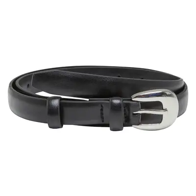 Pásek Chunky Buckle černý/stříbrné barvy