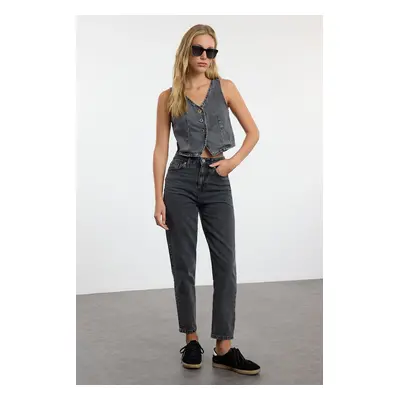 Trendyol Black*001 High Waist Mom Jeans