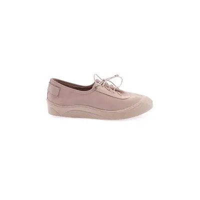 DGN Women's Lace-Up Casual Shoes Beige Nubuck