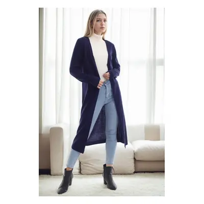 95822 Dewberry Long Knitwear Women Cardigan-Navy