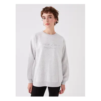 LC Waikiki Crew Neck Printed Long Sleeve Women's Sweatshirt