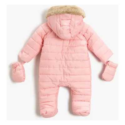 Koton Baby Girl Pink Coat