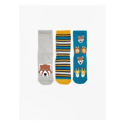 LC Waikiki 3-Piece Boys' Crew Neck Socks