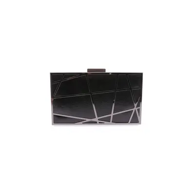 DGN 699-23y Women's Evening Dress Clutch Bag Venom Black