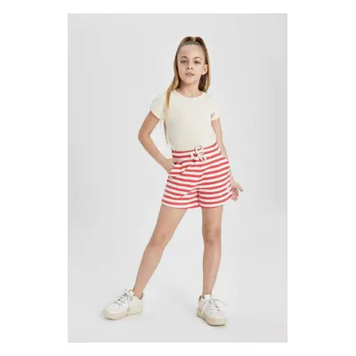 DEFACTO Girl's Striped Shorts