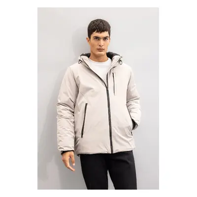 DEFACTO Water Repellent Regular Fit Hooded Zippered Jacket