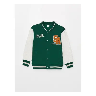 LC Waikiki Boy's Embroidered College Jacket