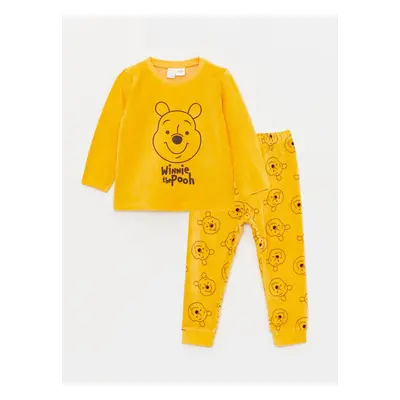 LC Waikiki Crew Neck Long Sleeve Winnie the Pooh Printed Baby Boy Pajamas Set