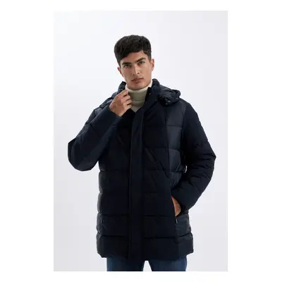 DEFACTO Slim Fit Slim Fit Hooded Lined Parka Coat