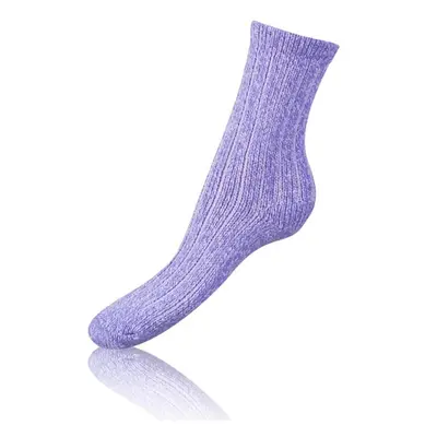 Fialové dámské ponožky Bellinda SUPER SOFT SOCKS