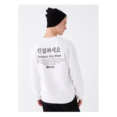 LC Waikiki Crew Neck Long Sleeve Printed Men's Sweatshirt