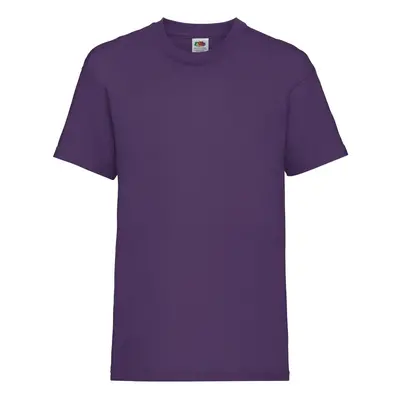 Purple Fruit of the Loom Cotton T-shirt