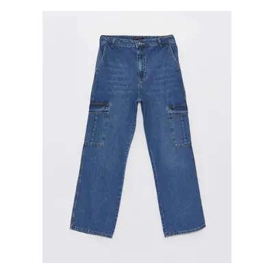 LC Waikiki Straight Women's Cargo Jean Pants