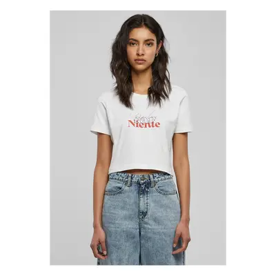 Dolce Far Niente Cropped Tee bílé