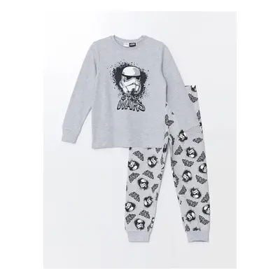 LC Waikiki Lcw Crew Neck Star Wars Printed Long Sleeve Boy Pajamas Set