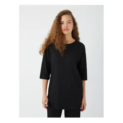 LC Waikiki Women's Crew Neck Plain Oversize T-Shirt