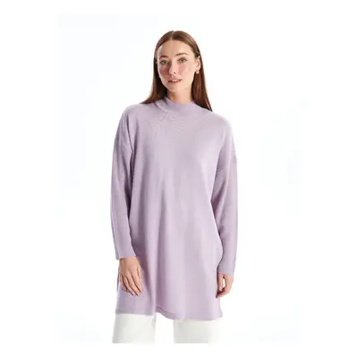 LC Waikiki Half Turtleneck Plain Long Sleeve Women's Knitwear Tunic