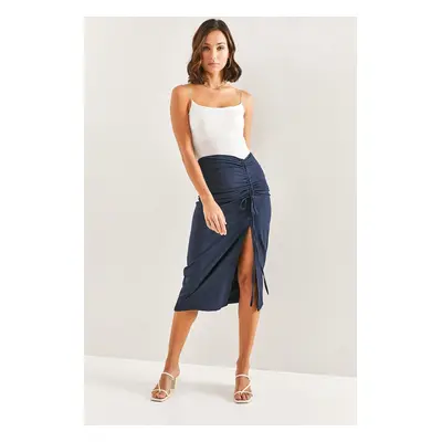 Bianco Lucci Women's Pleated Pencil Skirt