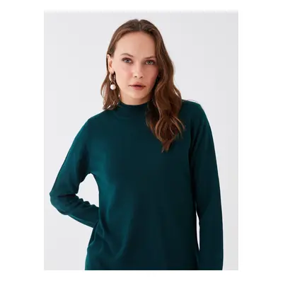 LC Waikiki Half Turtleneck Plain Long Sleeve Women's Knitwear Tunic