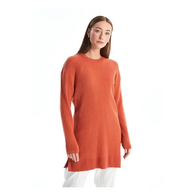 LC Waikiki Crew Neck Plain Long Sleeve Women's Knitwear Tunic