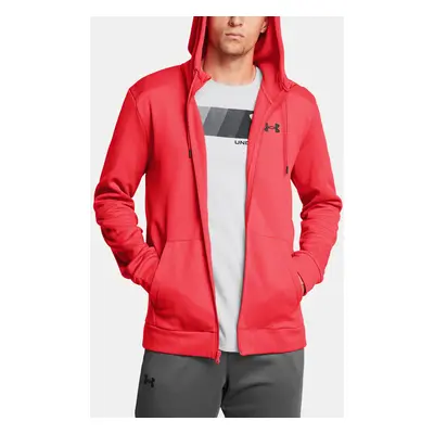 Pánská mikina Under Armour UA Armour Fleece FZ Hoodie-RED - Pánské