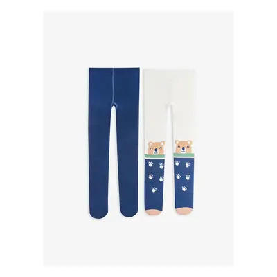 LC Waikiki Lcw Patterned Baby Boy Tights 2-Pack