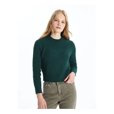 LC Waikiki Crew Neck Plain Long Sleeve Women's Knitwear Sweater