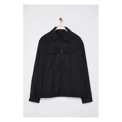 Trendyol Black Regular Fit Cashmere Winter Short Lined Coat