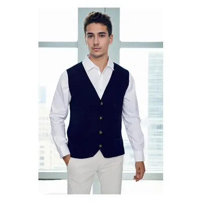 90862 Dewberry Mens Knitwear Vest-NAVY