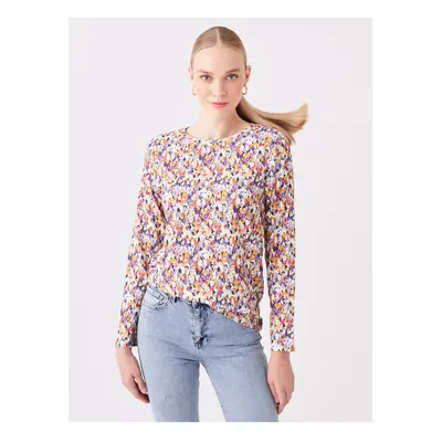 LC Waikiki Crew Neck Floral Long Sleeve Women's Blouse