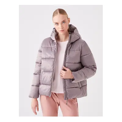 LC Waikiki Women's Hooded Plain Puffer Coat