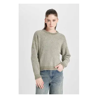 DEFACTO Regular Fit Crew Neck Knitwear Sweater