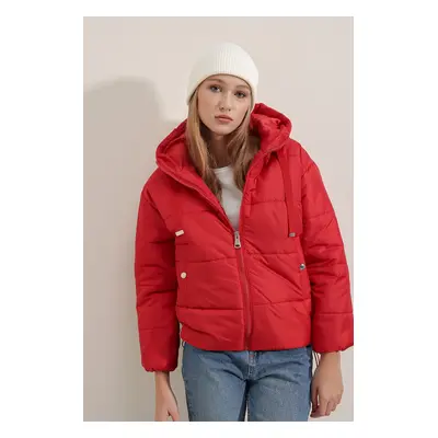 Bigdart Hooded Puffer Coat - Red