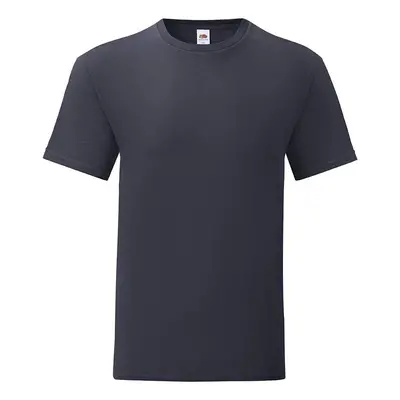 Navy blue Iconic combed cotton t-shirt Fruit of the Loom