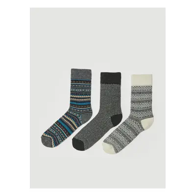 LC Waikiki 3-Pack Men's Printed Socks