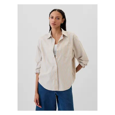 GAP Pruhovaná oversize košile Poplin Big Shirt - Dámské