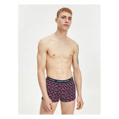 Modro-červené vzorované boxerky Tommy Hilfiger Underwear