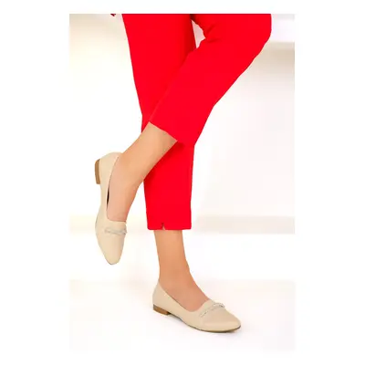 Soho Beige Women's Ballerinas