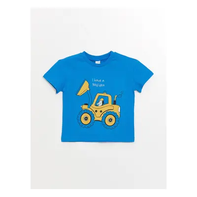 LC Waikiki Crew Neck Short Sleeve Printed Baby Boy T-Shirt